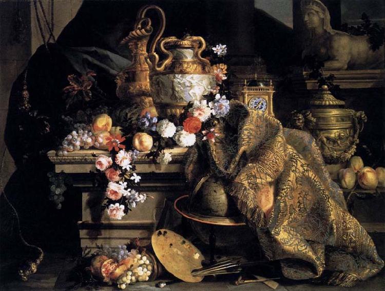 Jean-Baptiste Monnoyer Still-Life of Flowers and Fruits oil painting picture
